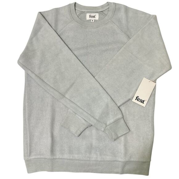 feat Tops - Feat Women’s Crew Neck Sweatshirt Light Gray Small New